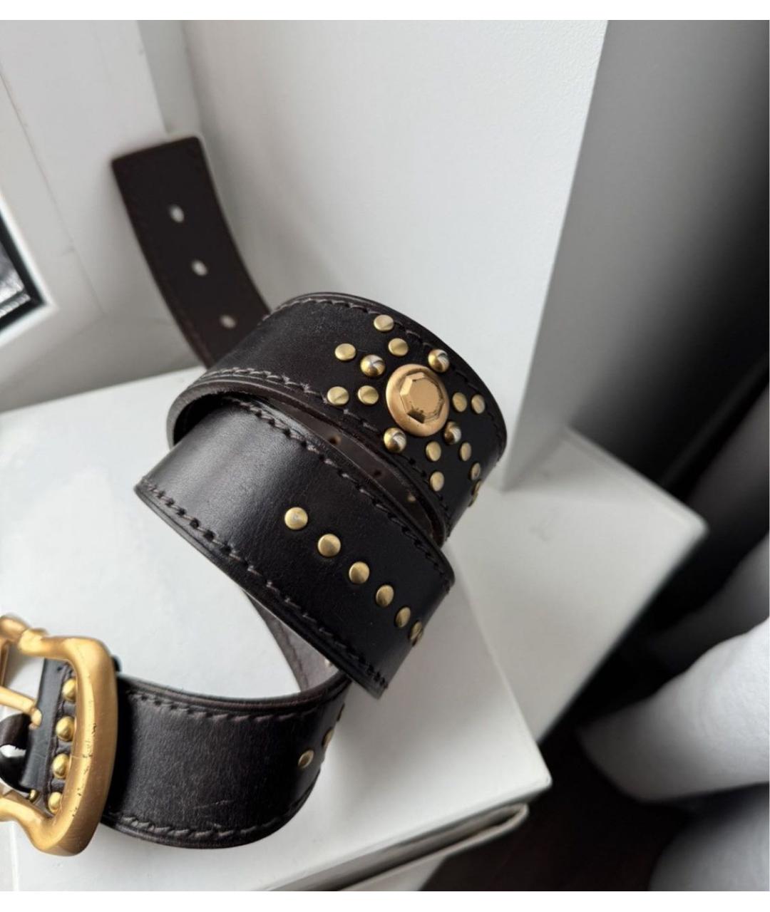 PRADA Коричневый кожаный ремень, фото 3