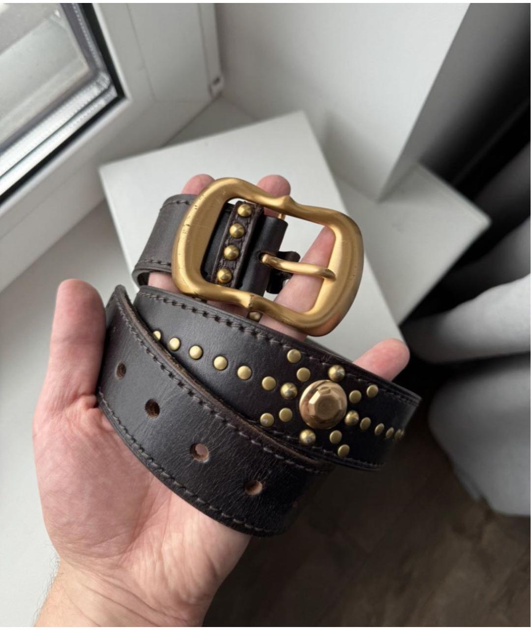 PRADA Коричневый кожаный ремень, фото 2