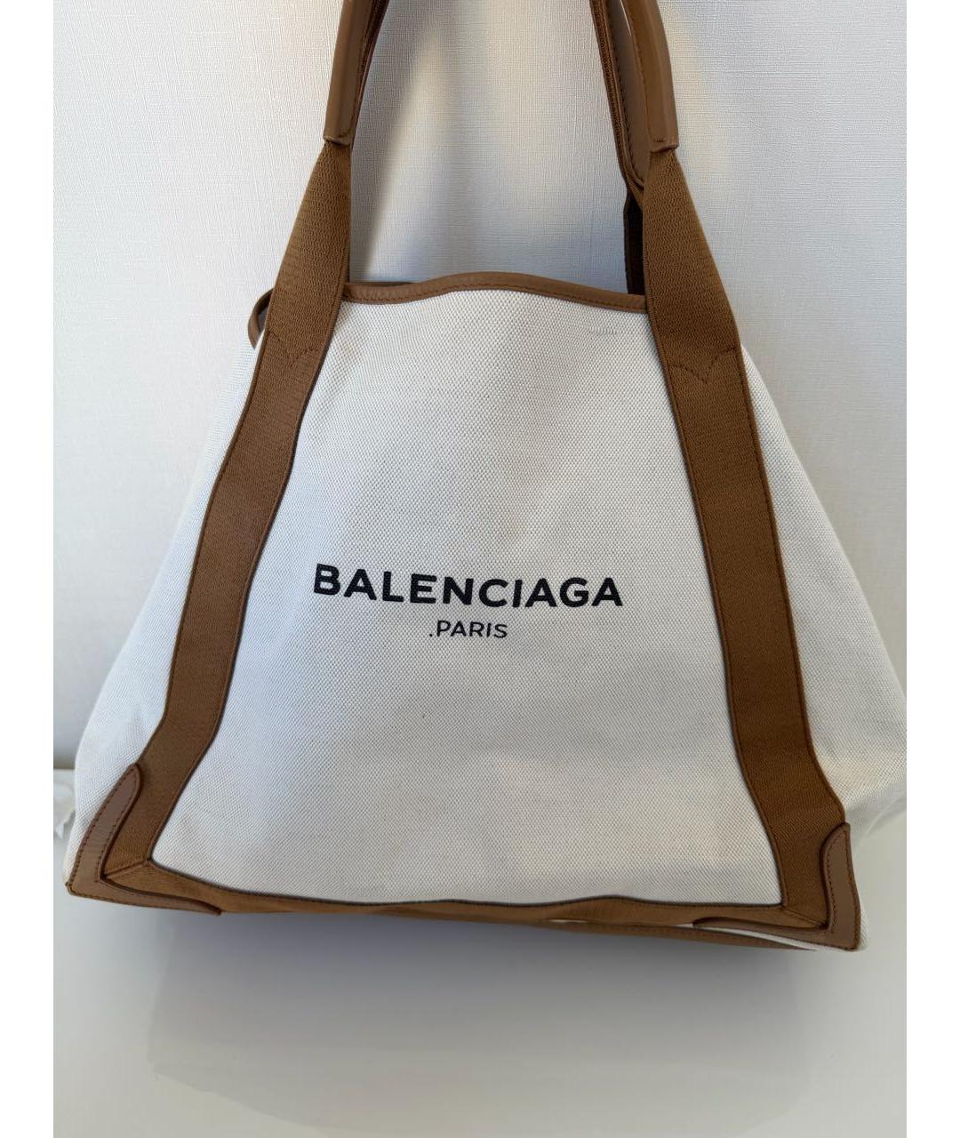 BALENCIAGA Бежевая сумка с короткими ручками, фото 4