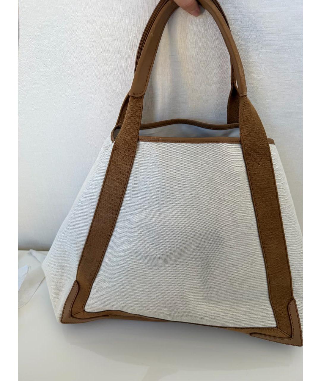 BALENCIAGA Бежевая сумка с короткими ручками, фото 7