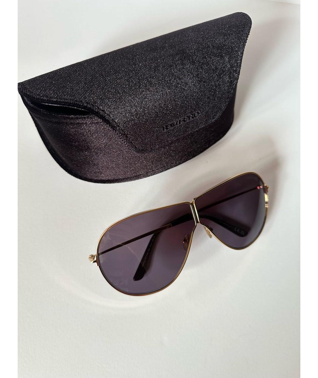 TOM FORD Серые металлические солнцезащитные очки, фото 3