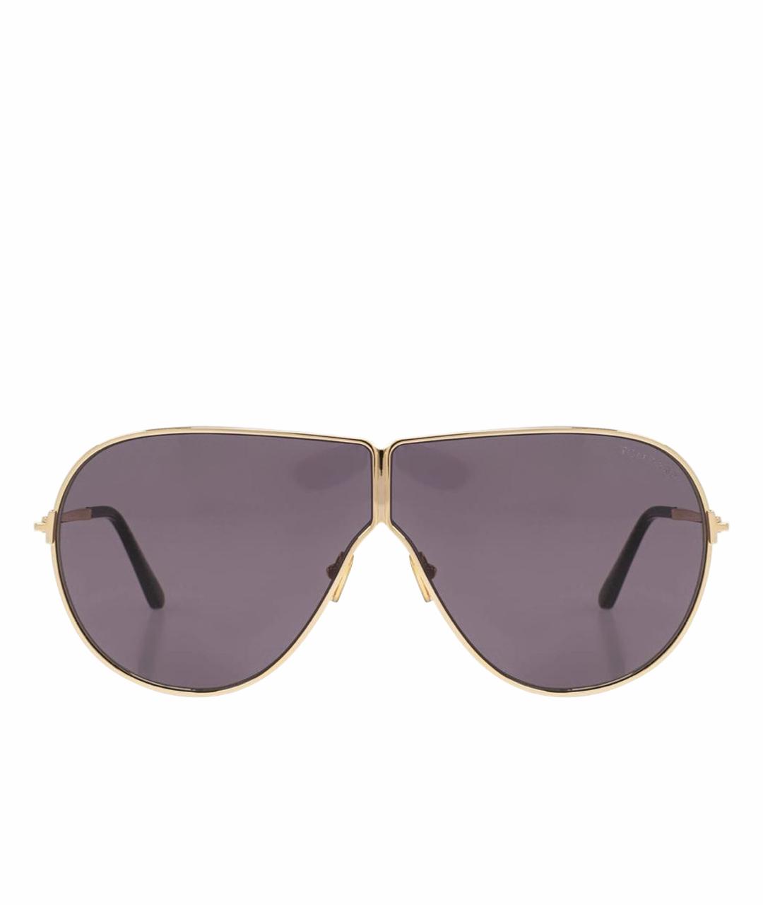 TOM FORD Серые металлические солнцезащитные очки, фото 1
