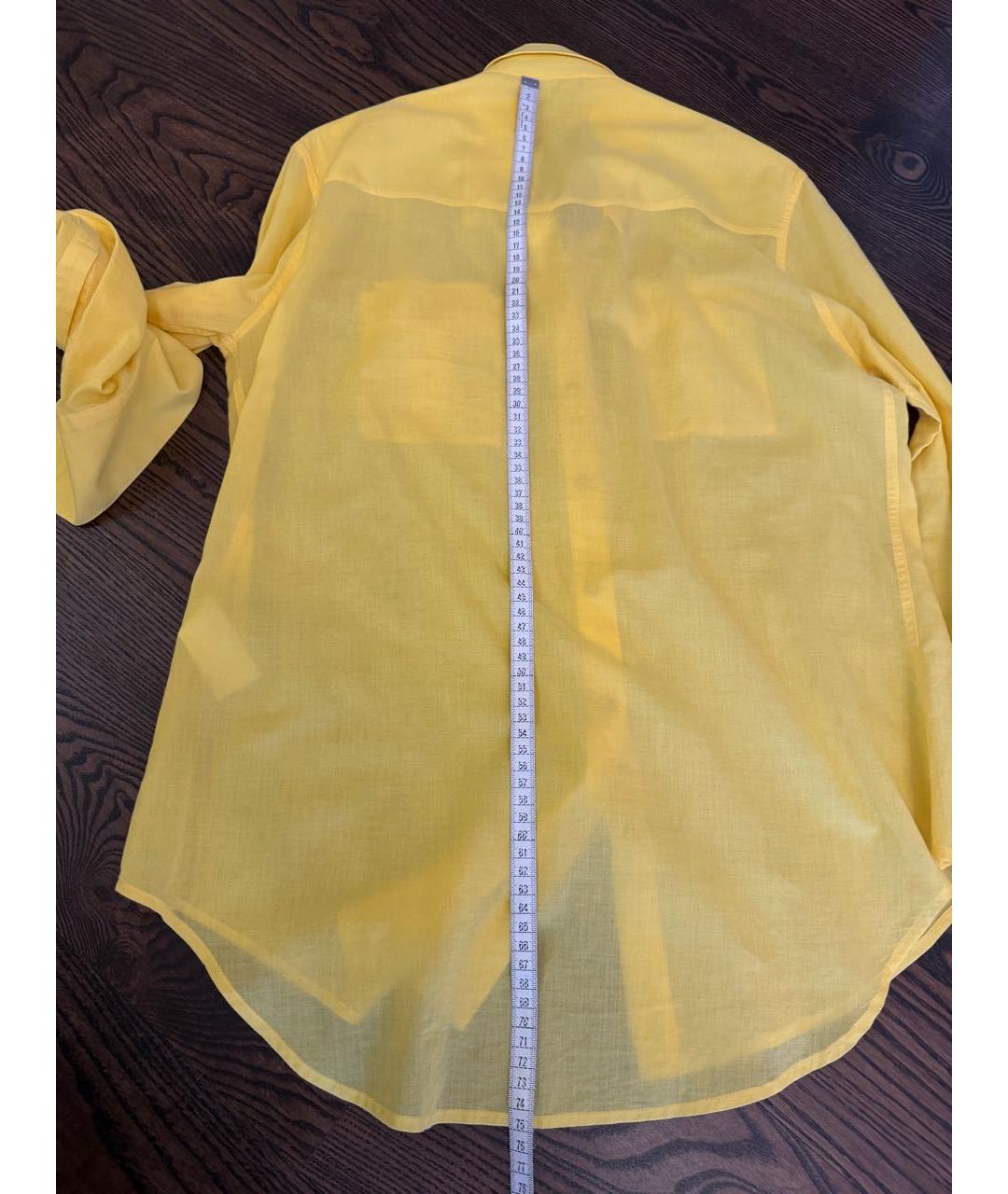 BALMAIN Желтая рубашка, фото 6