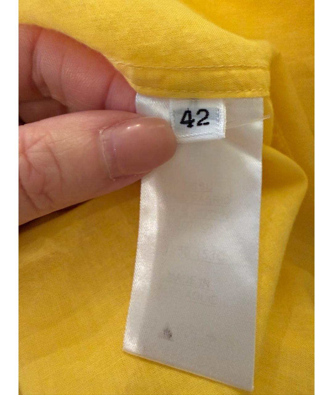 BALMAIN Желтая рубашка, фото 4