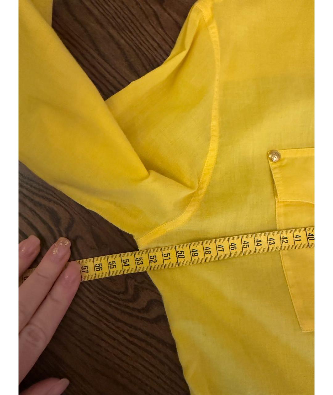 BALMAIN Желтая рубашка, фото 5