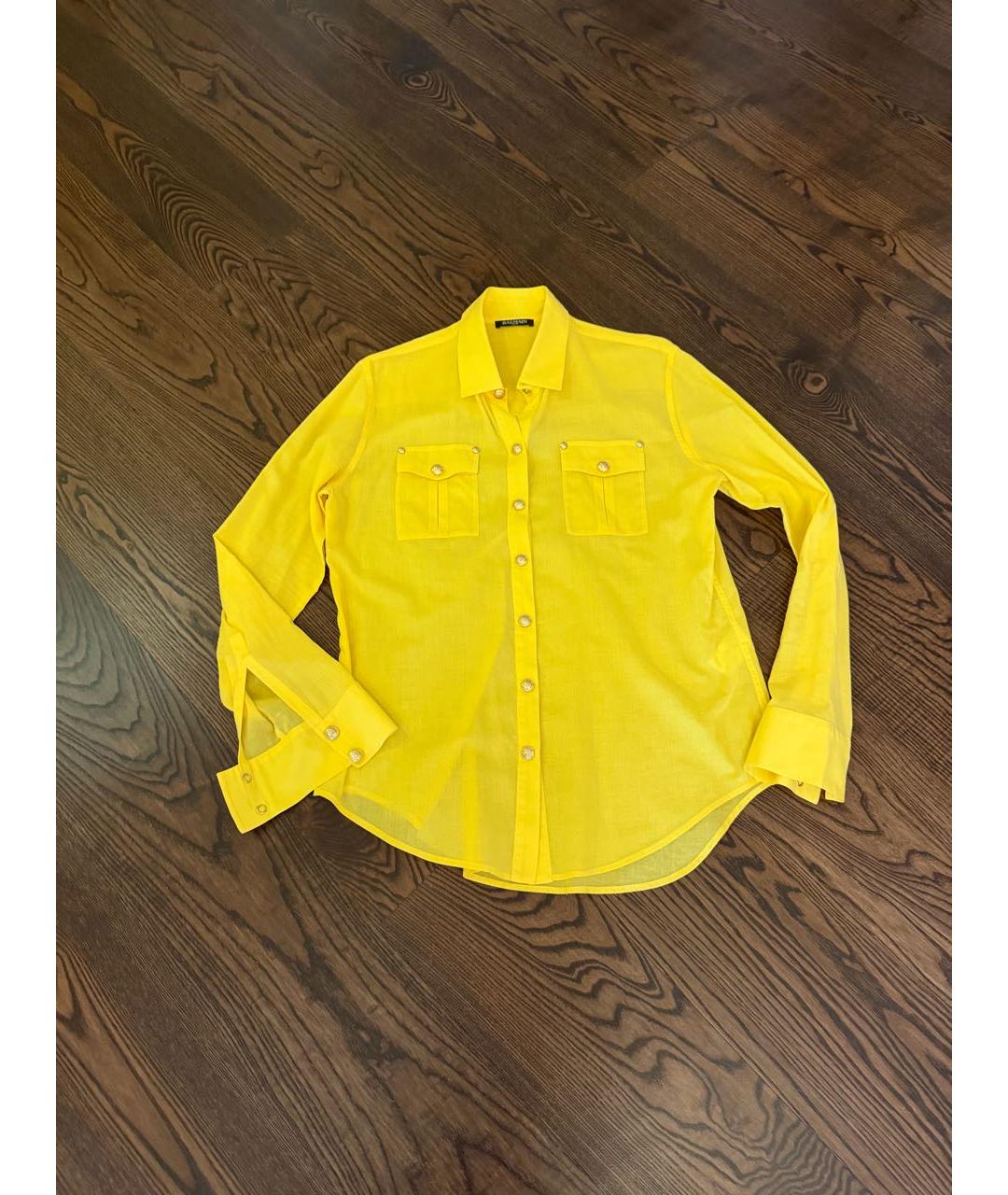 BALMAIN Желтая рубашка, фото 7