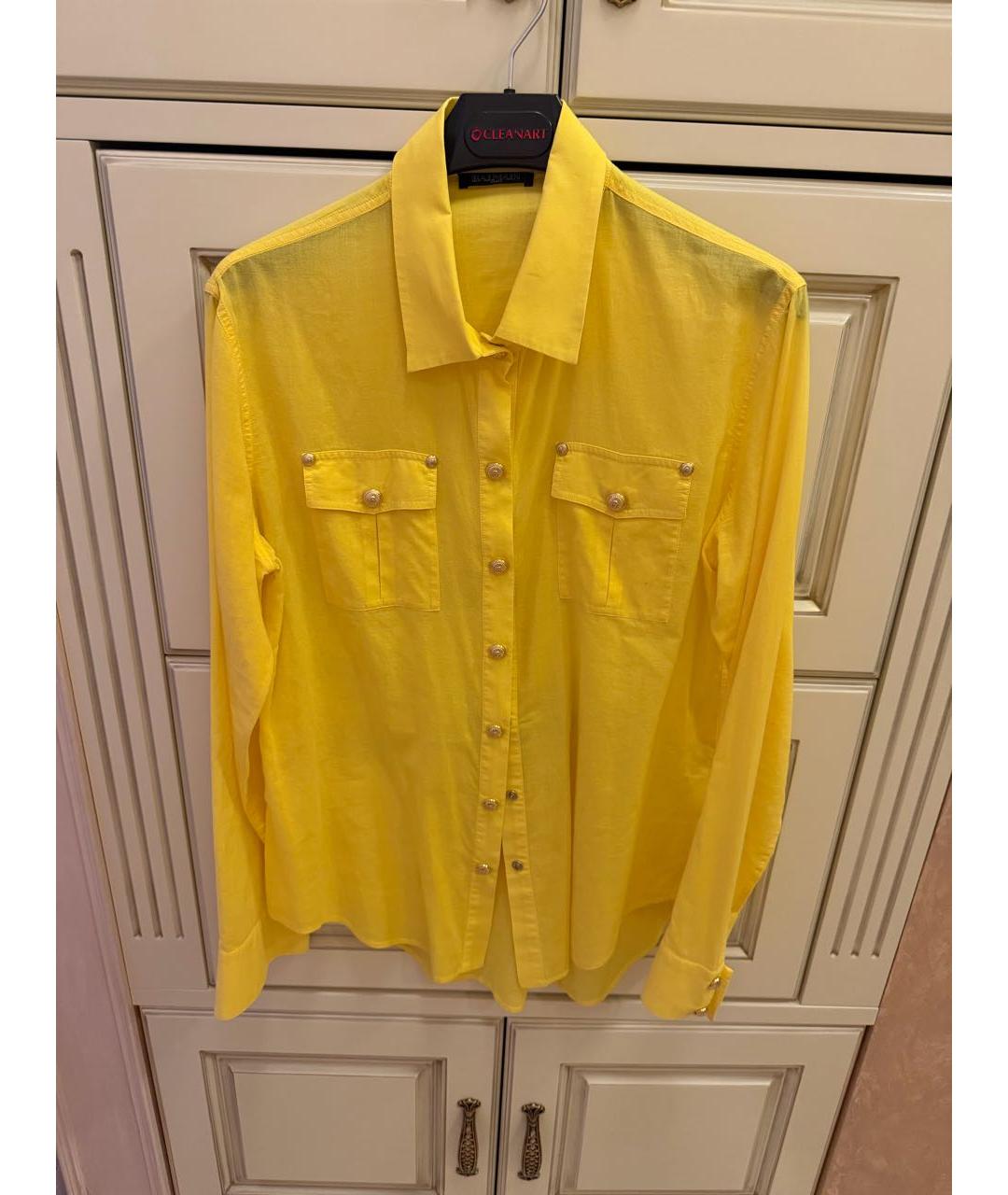 BALMAIN Желтая рубашка, фото 2