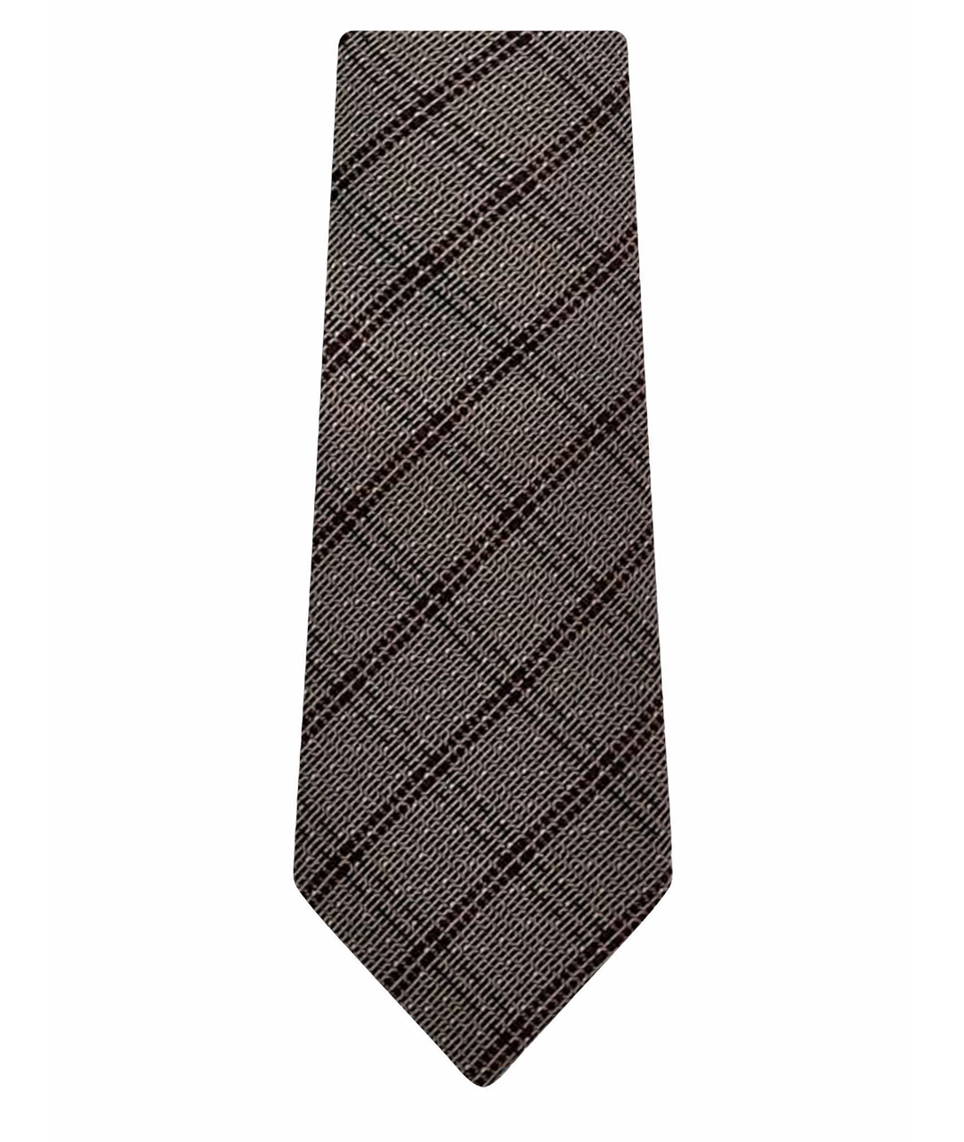 SAINT LAURENT Бордовый шелковый галстук, фото 1