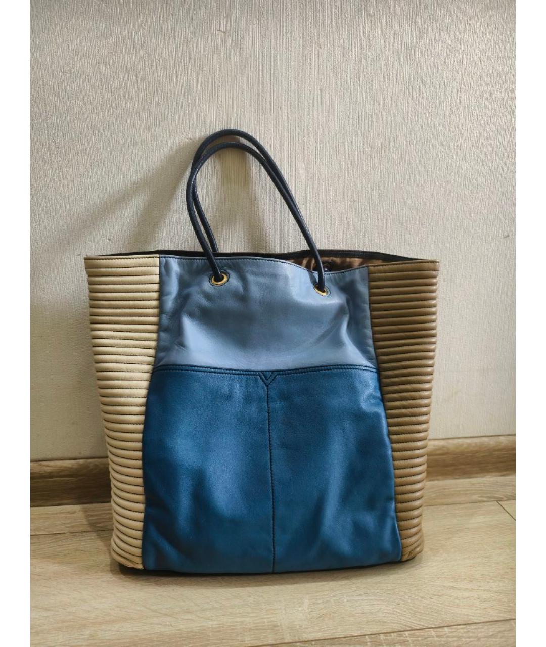 SAINT LAURENT Мульти кожаная сумка тоут, фото 3