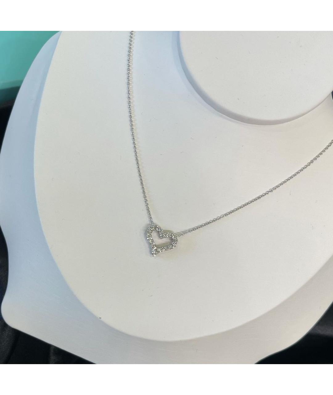 TIFFANY&CO Белая платиновая подвеска, фото 2