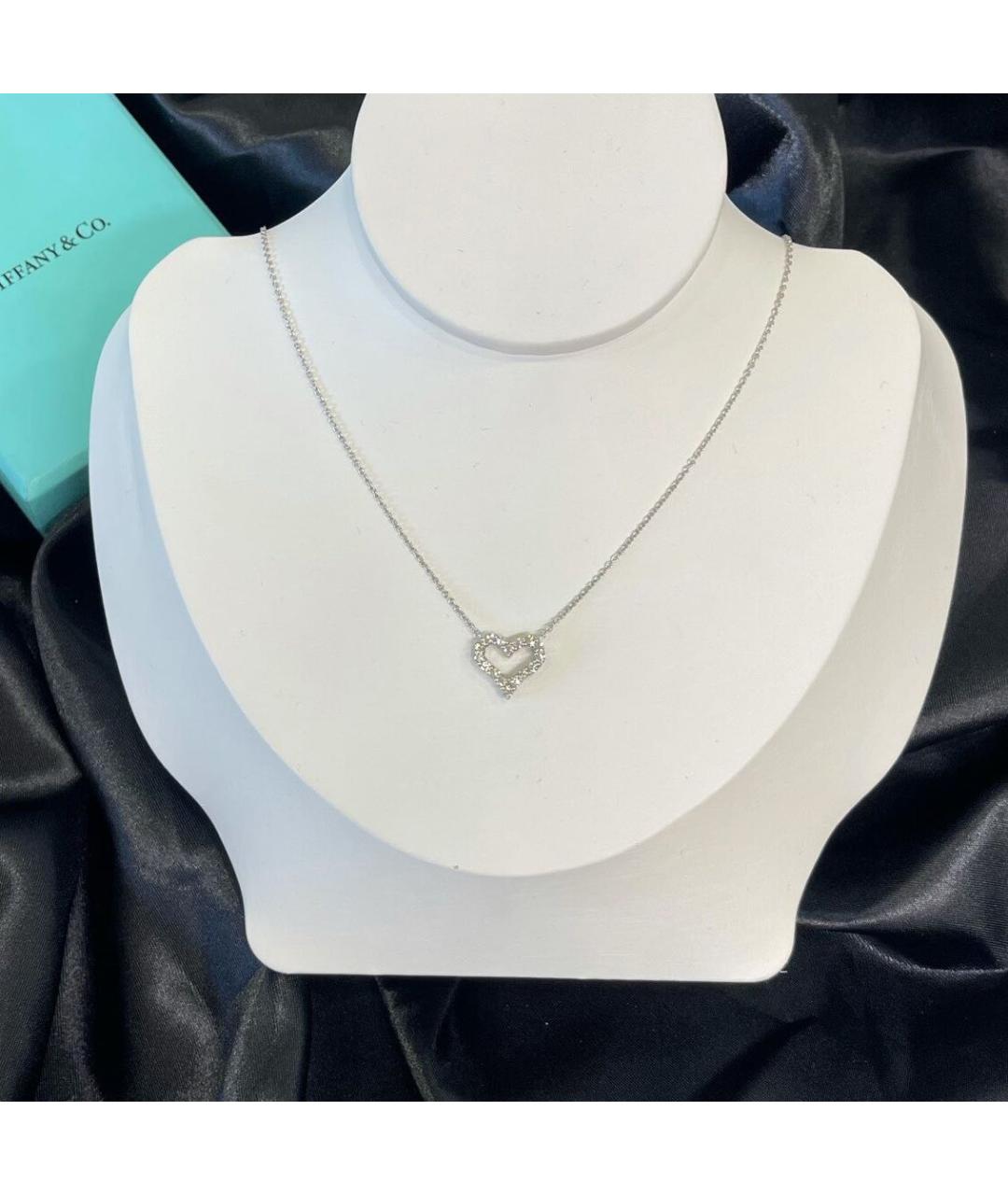 TIFFANY&CO Белая платиновая подвеска, фото 3