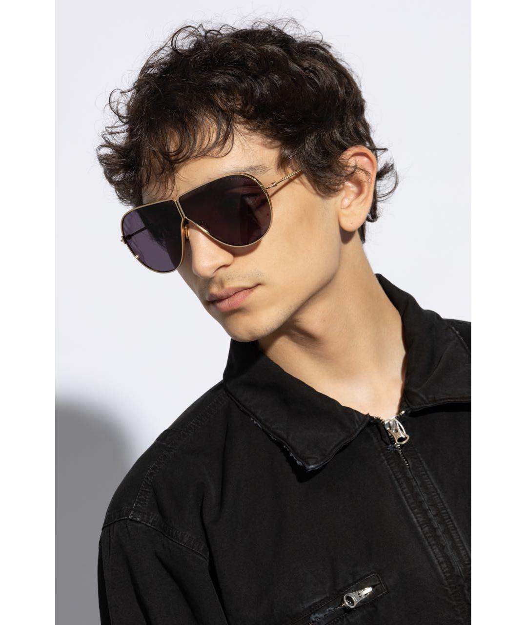 TOM FORD Серые металлические солнцезащитные очки, фото 2