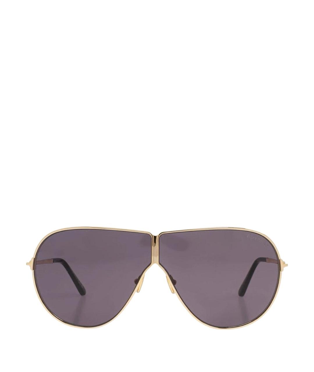 TOM FORD Серые металлические солнцезащитные очки, фото 1