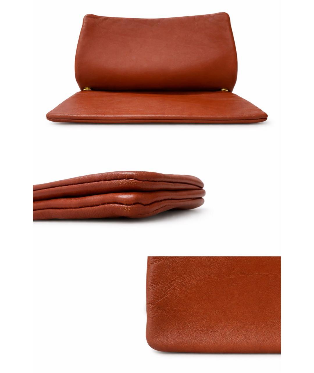 CELINE Бордовая кожаная сумка через плечо, фото 2