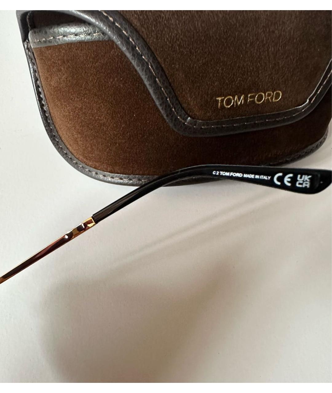 TOM FORD Серые металлические солнцезащитные очки, фото 7