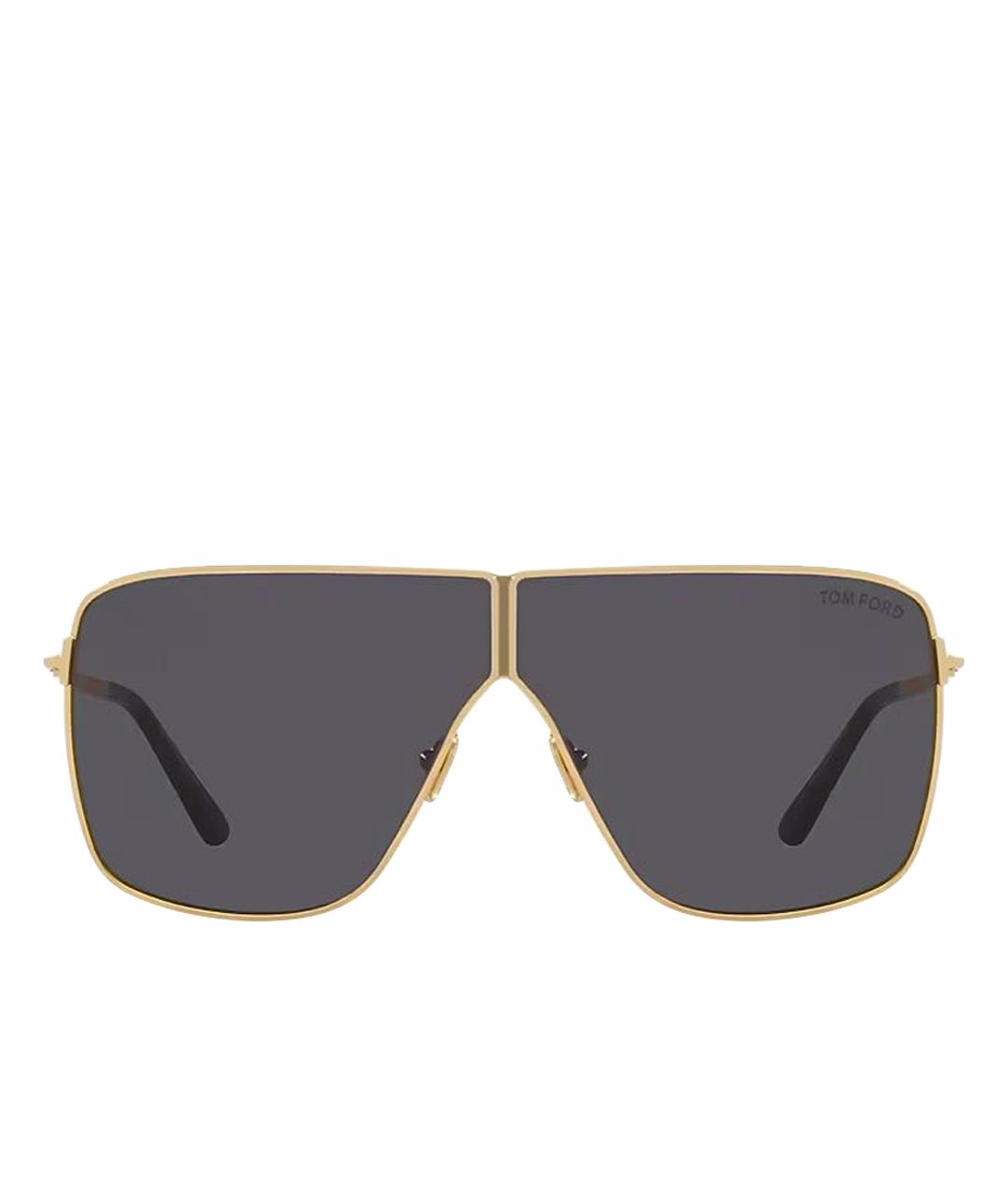 TOM FORD Серые металлические солнцезащитные очки, фото 1