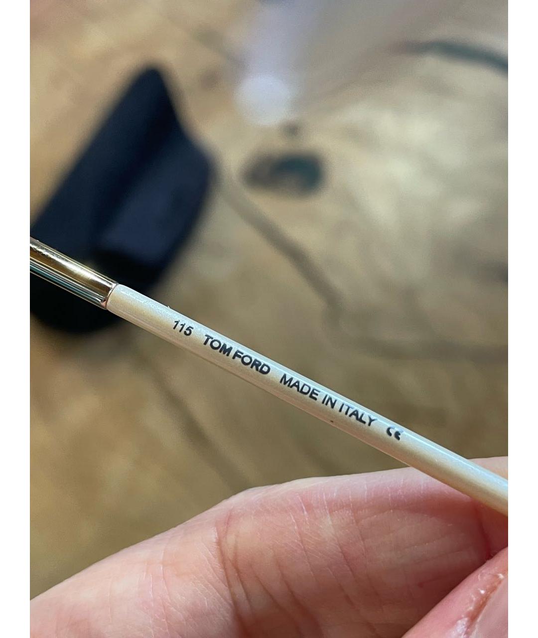 TOM FORD Коричневые металлические солнцезащитные очки, фото 8