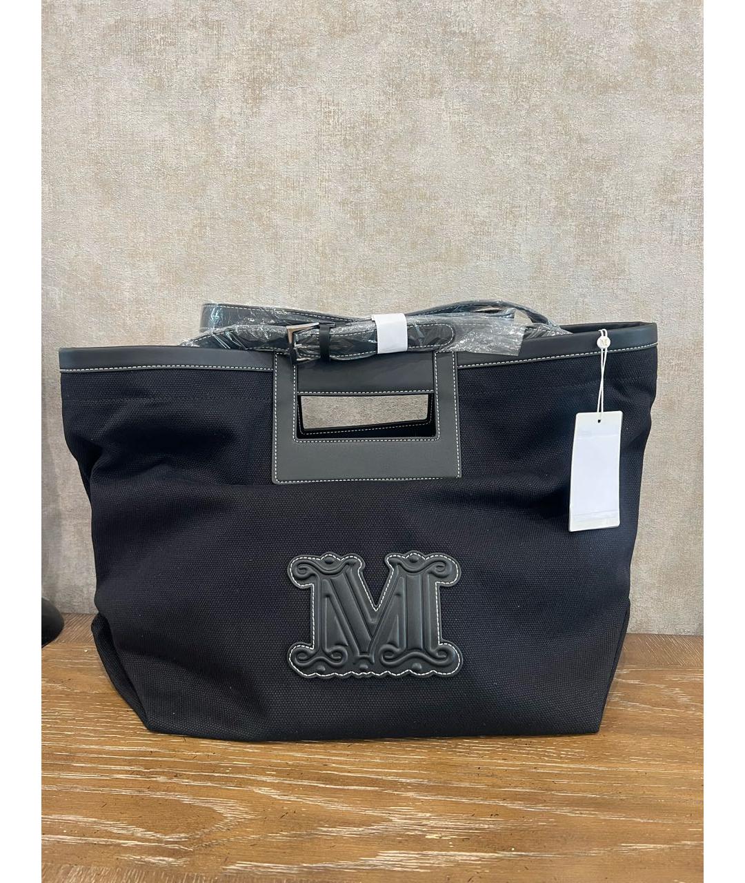 MAX MARA Черная сумка тоут, фото 2