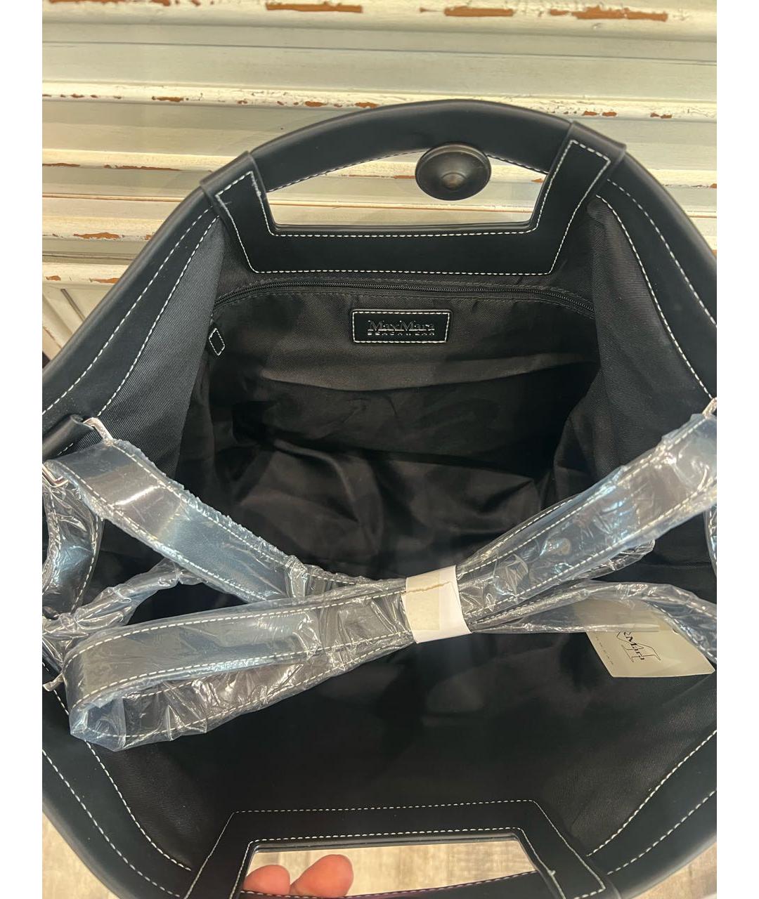 MAX MARA Черная сумка тоут, фото 4