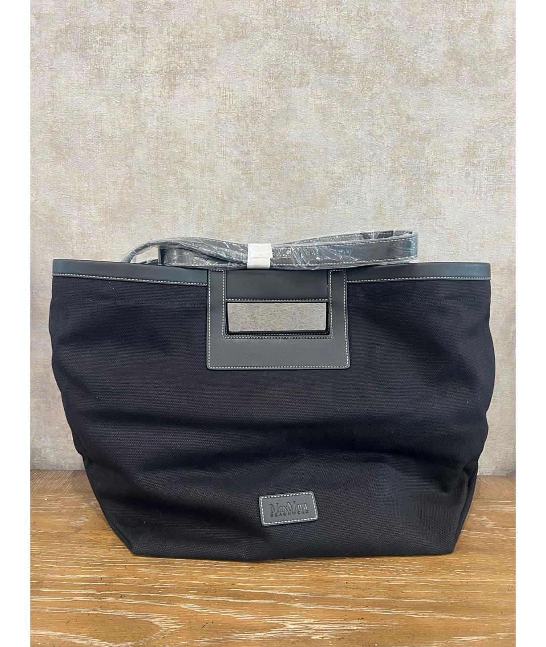 MAX MARA Черная сумка тоут, фото 3