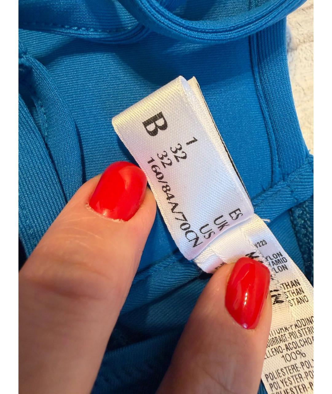 LA PERLA Синий полиамидовый купальник, фото 6