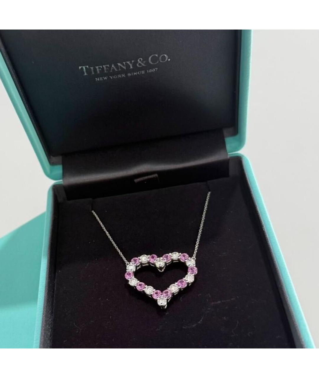 TIFFANY&CO Розовое платиновое колье, фото 2