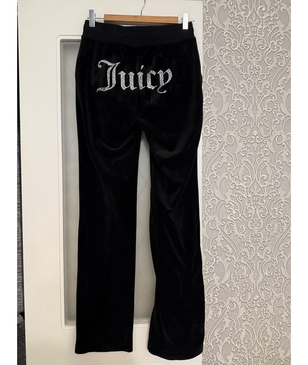 JUICY COUTURE Черные полиэстеровые спортивные брюки и шорты, фото 2