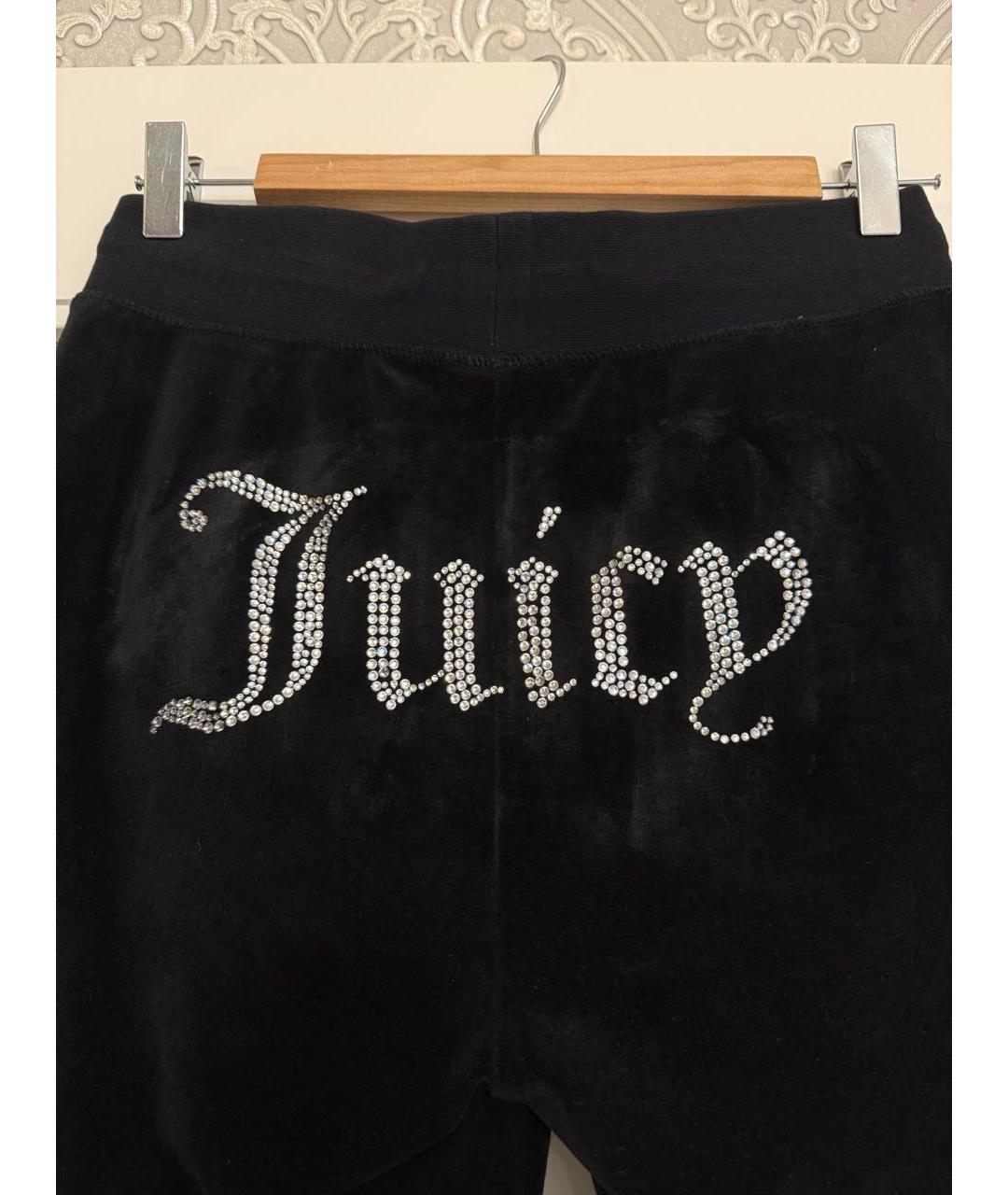 JUICY COUTURE Черные полиэстеровые спортивные брюки и шорты, фото 5