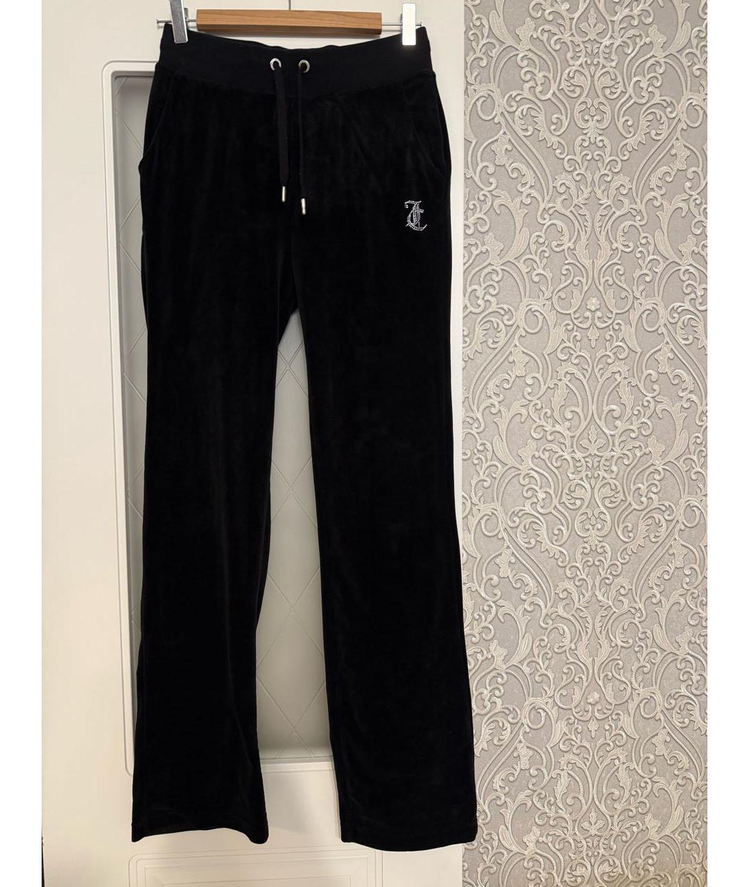 JUICY COUTURE Черные полиэстеровые спортивные брюки и шорты, фото 6