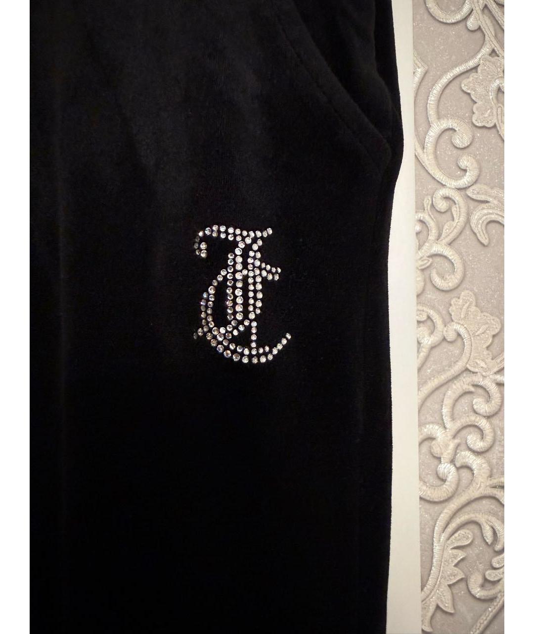 JUICY COUTURE Черные полиэстеровые спортивные брюки и шорты, фото 4