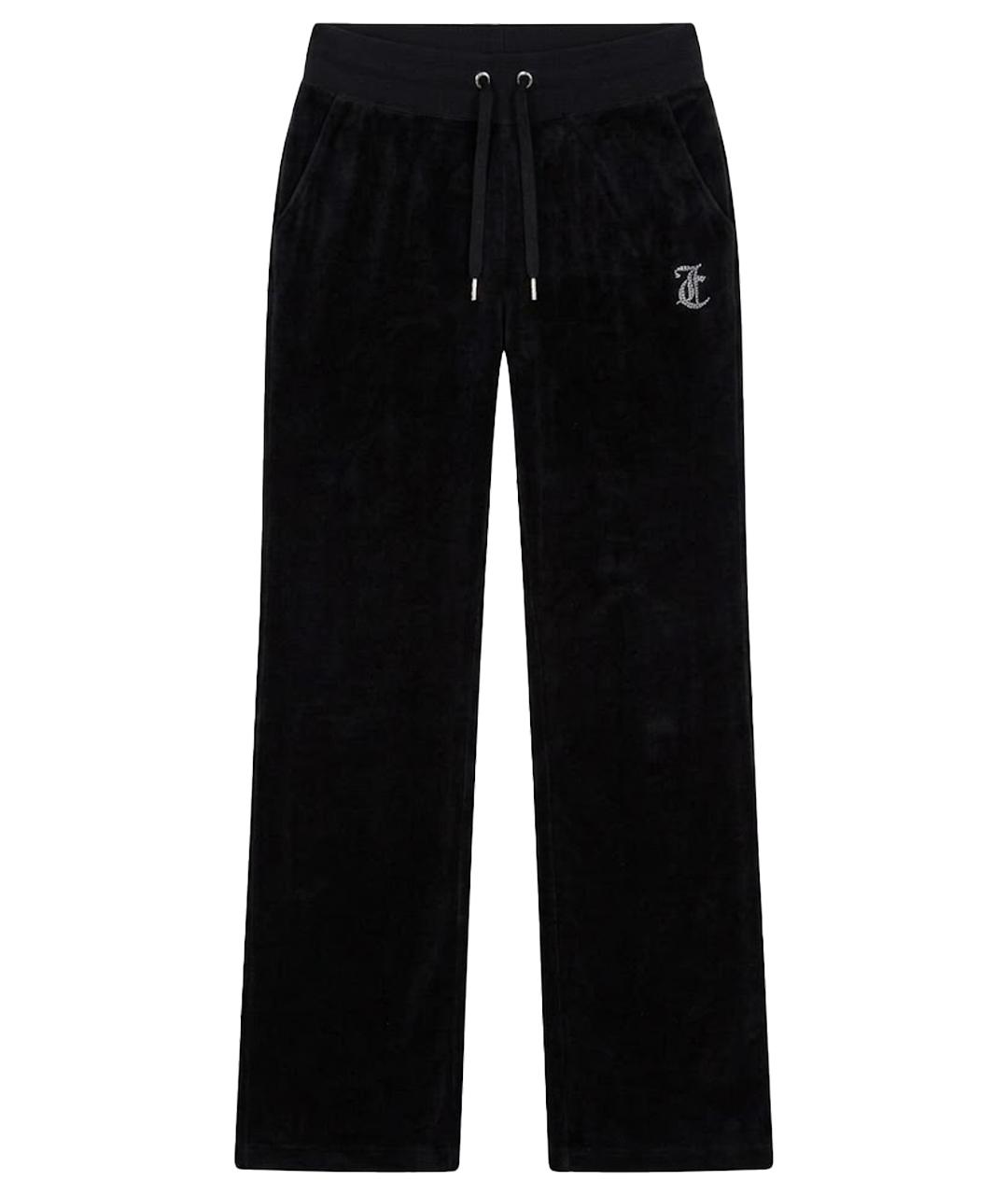 JUICY COUTURE Черные полиэстеровые спортивные брюки и шорты, фото 1