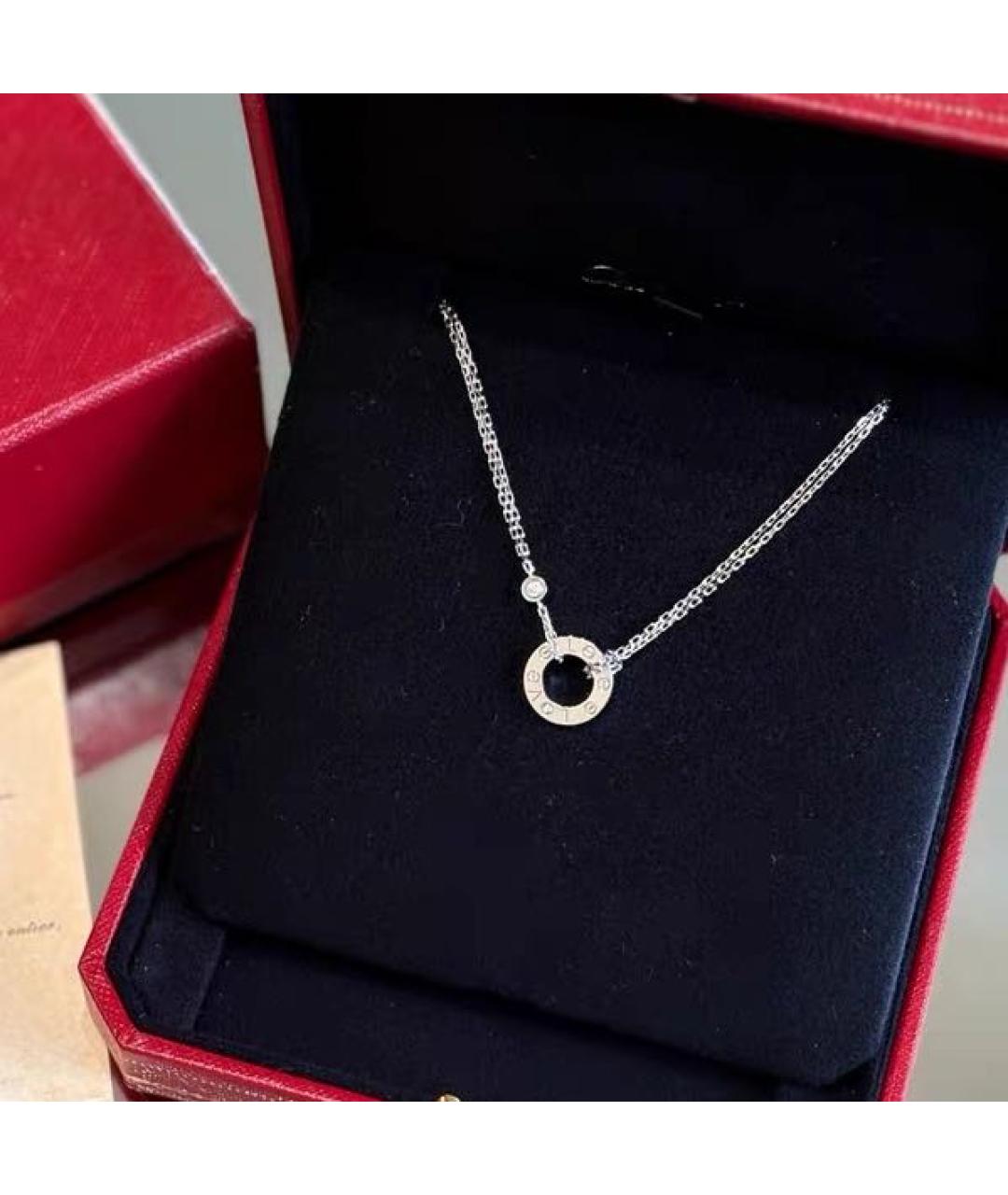 CARTIER Белая подвеска из белого золота, фото 2