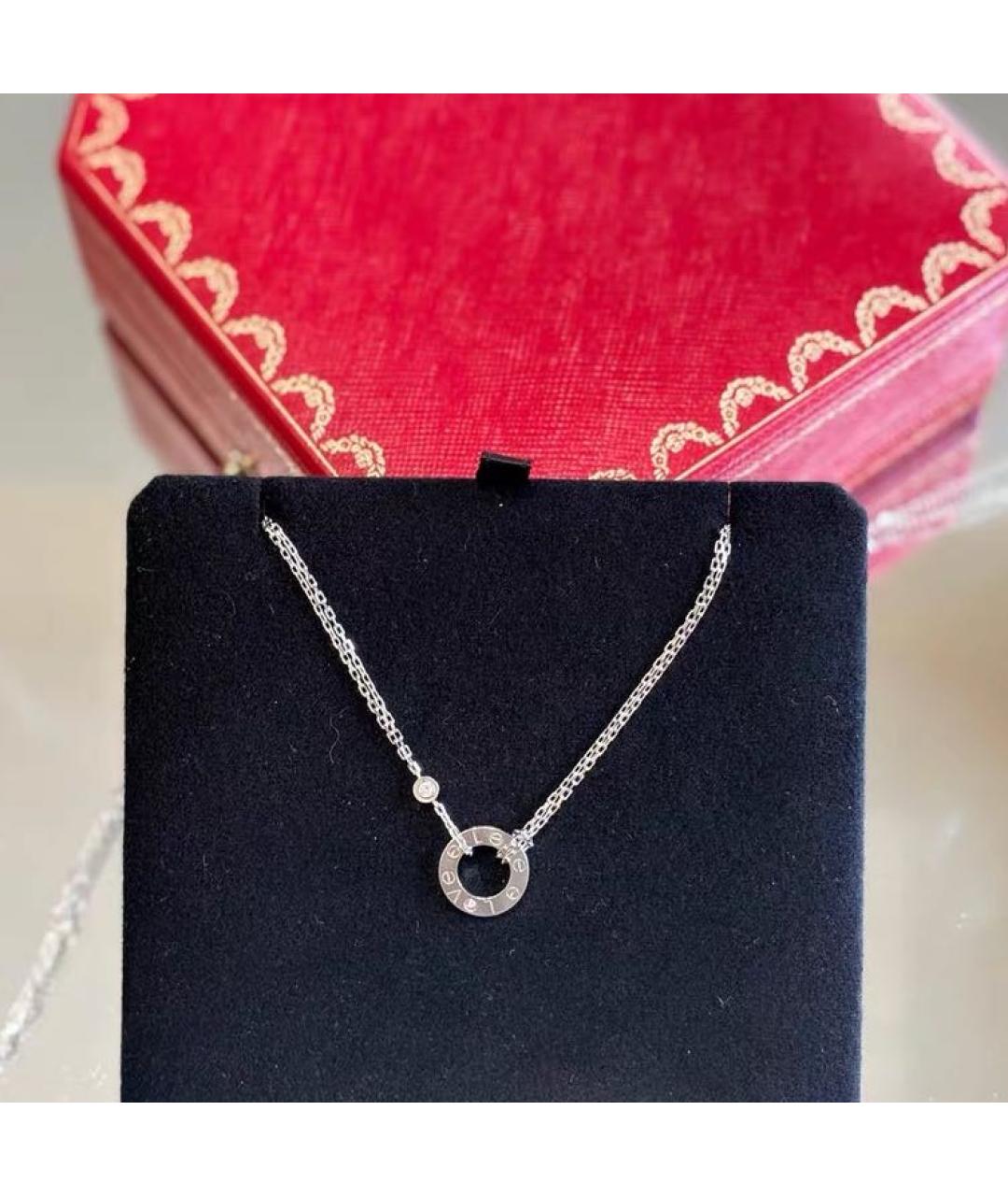 CARTIER Белая подвеска из белого золота, фото 4