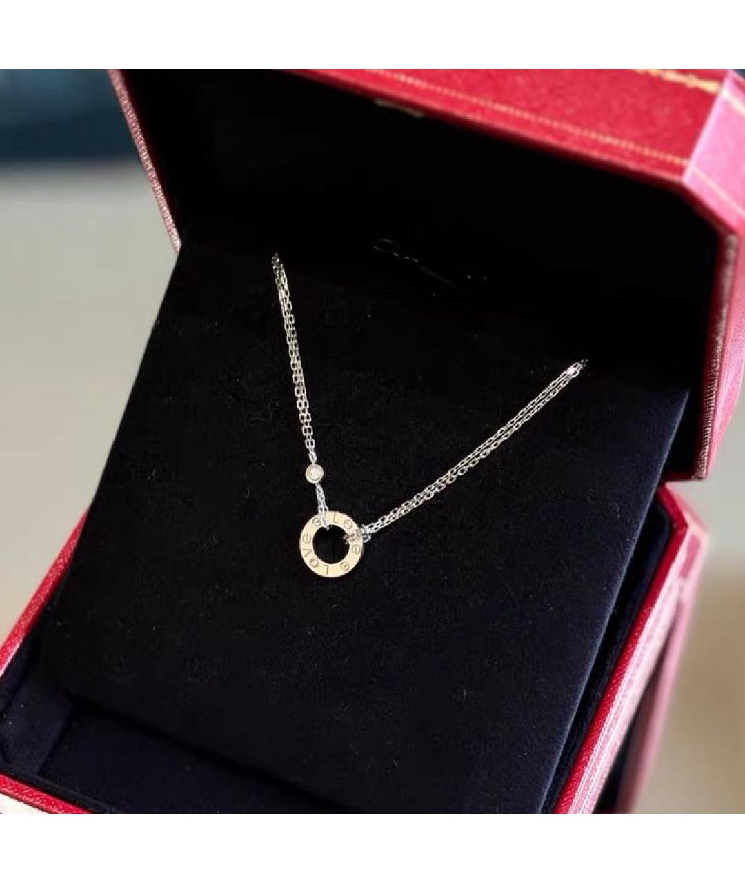 CARTIER Белая подвеска из белого золота, фото 3