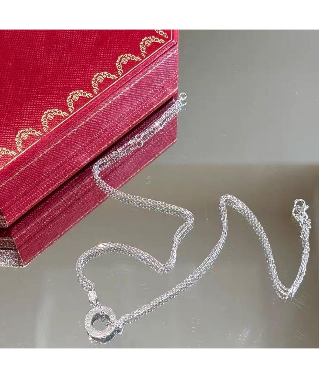 CARTIER Белая подвеска из белого золота, фото 5