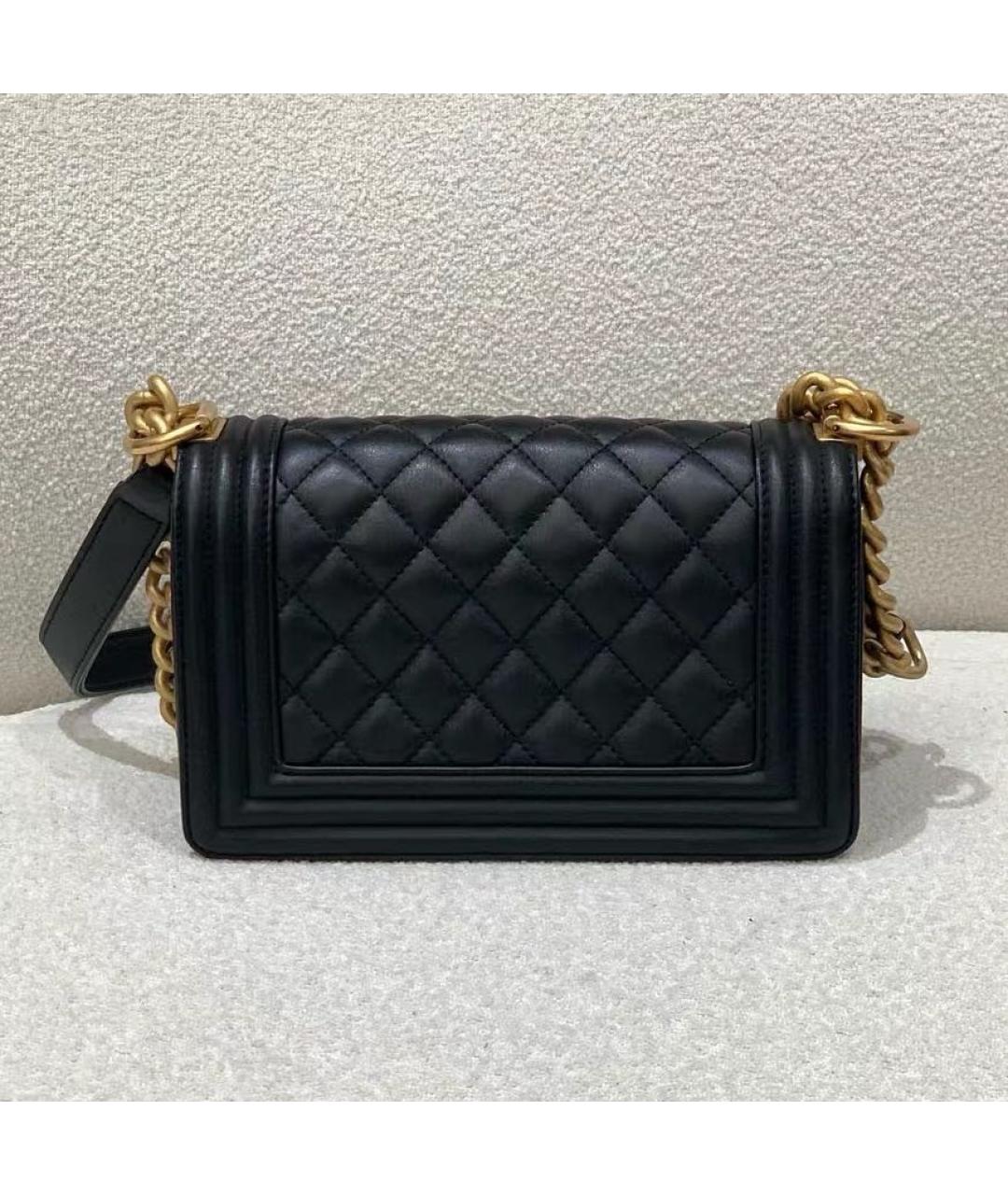 CHANEL Черная кожаная сумка через плечо, фото 3