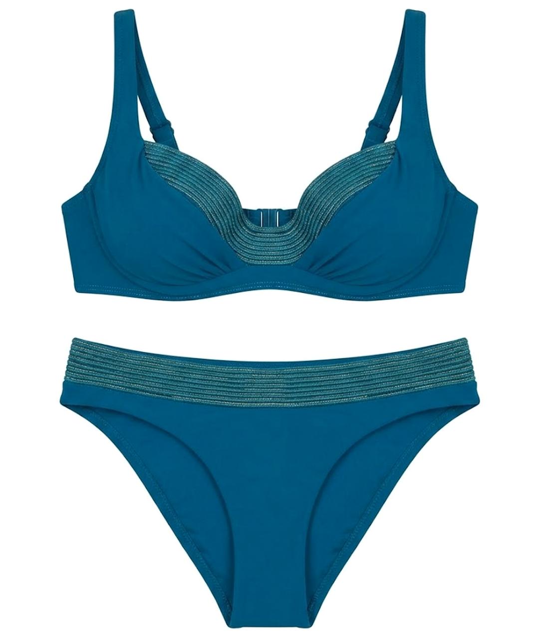 LA PERLA Синий полиамидовый купальник, фото 1