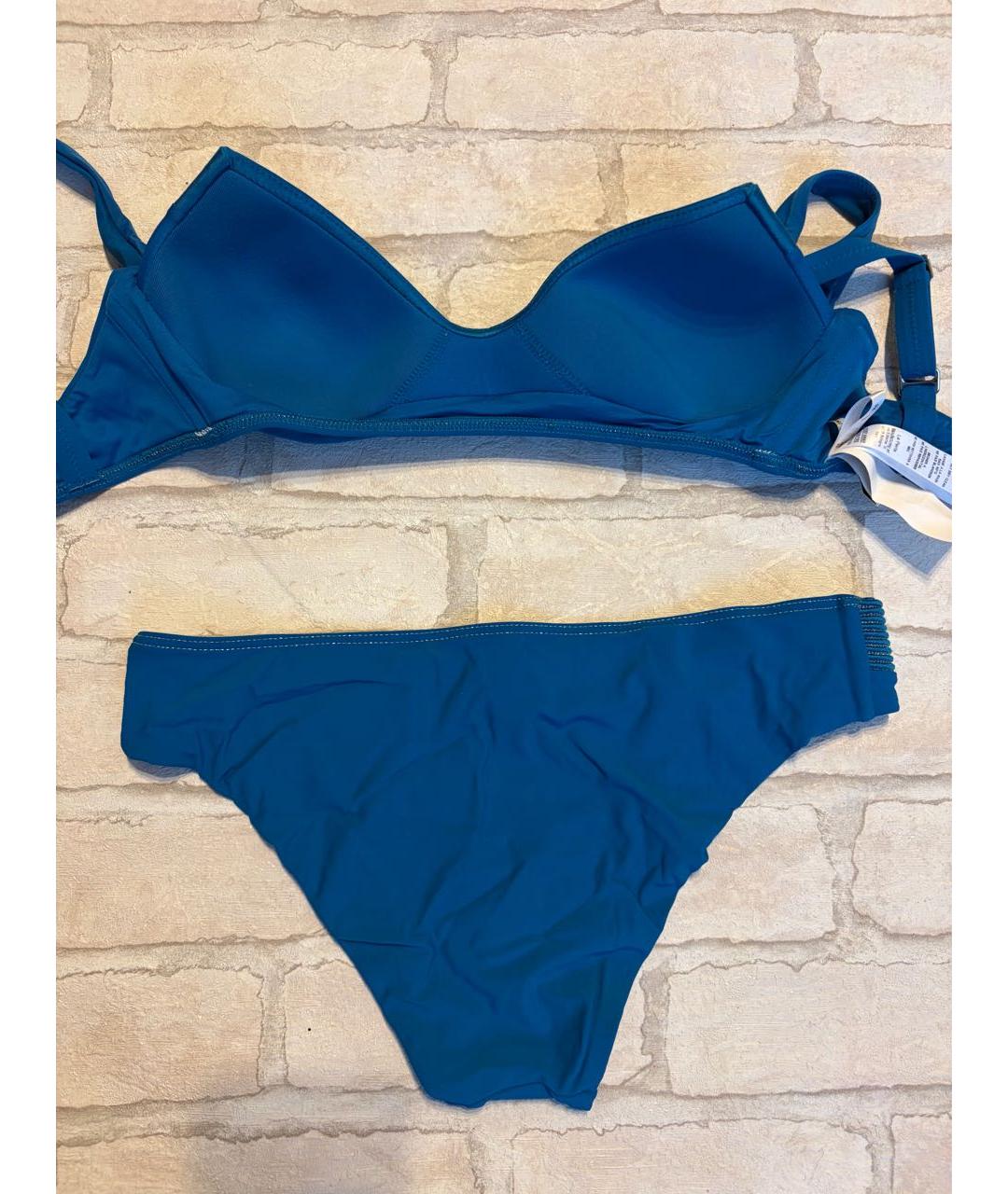 LA PERLA Синий полиамидовый купальник, фото 7