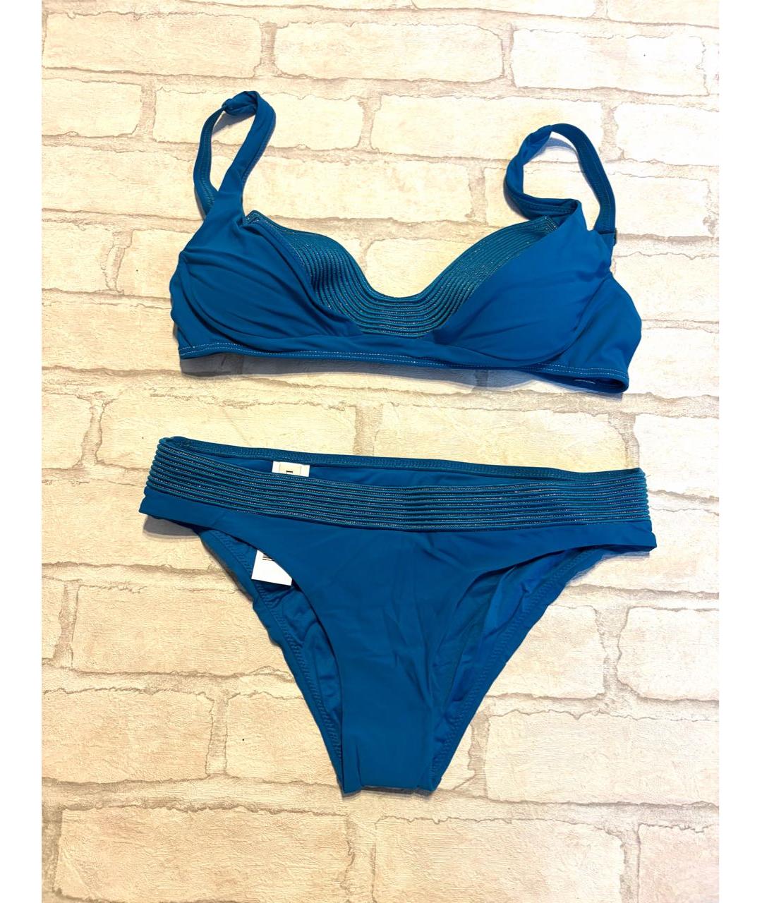 LA PERLA Синий полиамидовый купальник, фото 9