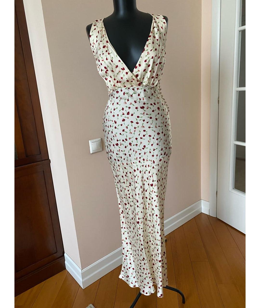 KHAITE Бежевый шелковый сарафан, фото 2