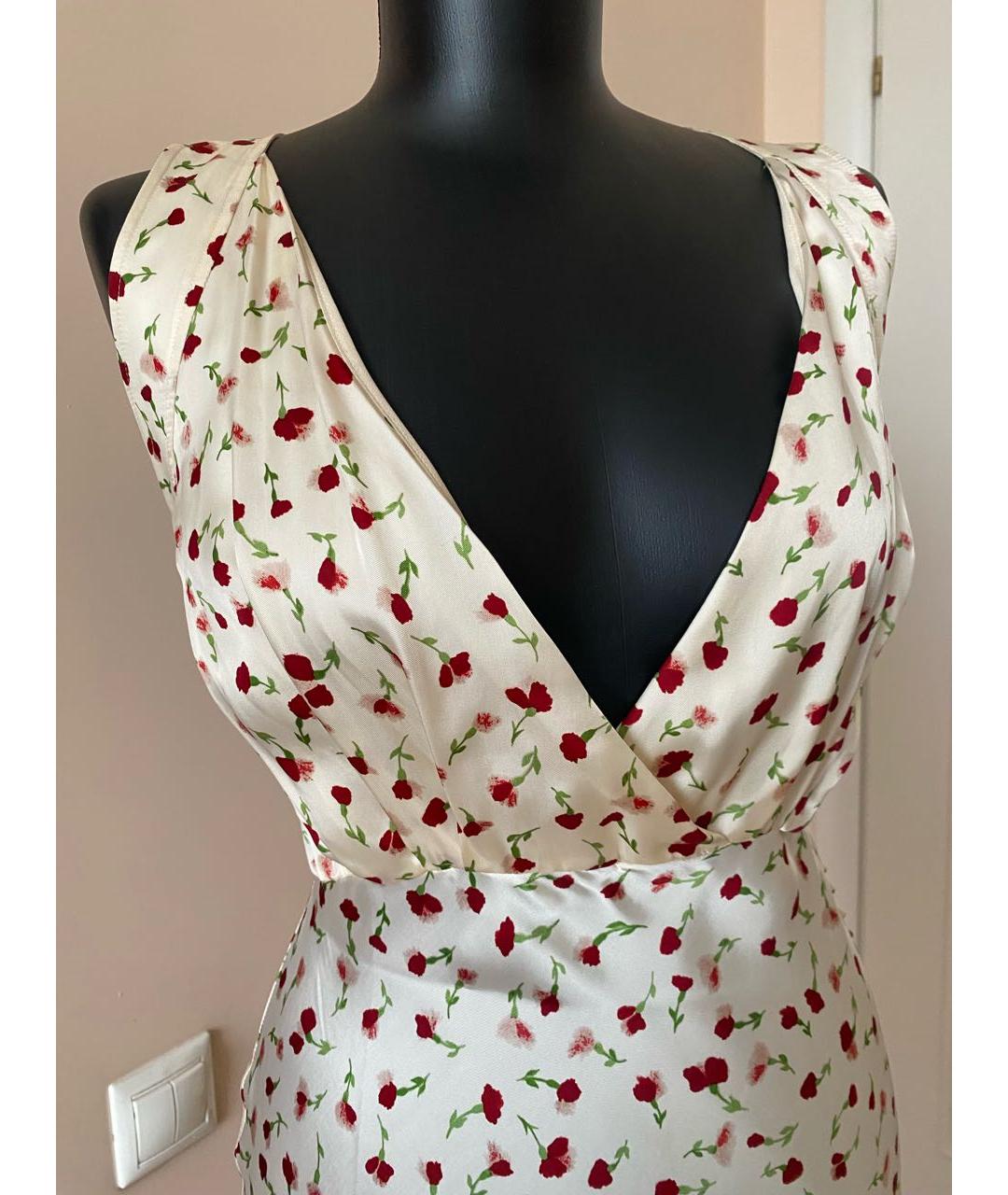 KHAITE Бежевый шелковый сарафан, фото 5