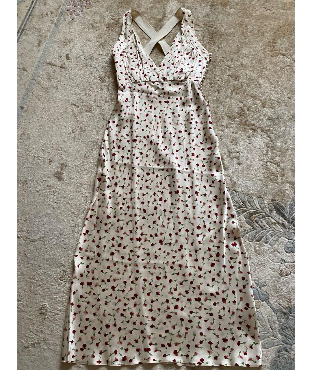 KHAITE Бежевый шелковый сарафан, фото 8