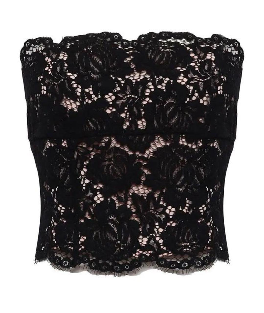 PINKO Черный кружевной корсет, фото 1