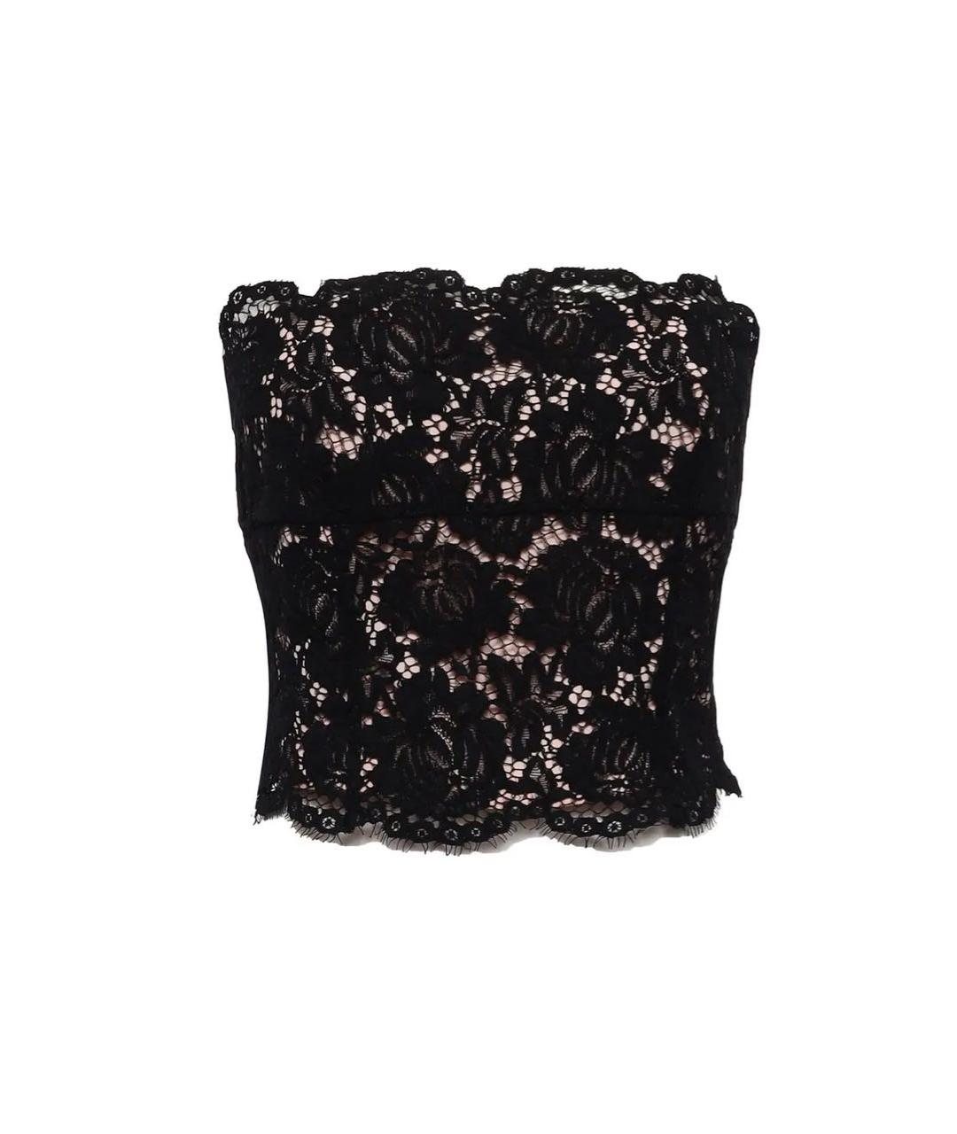 PINKO Черный кружевной корсет, фото 3