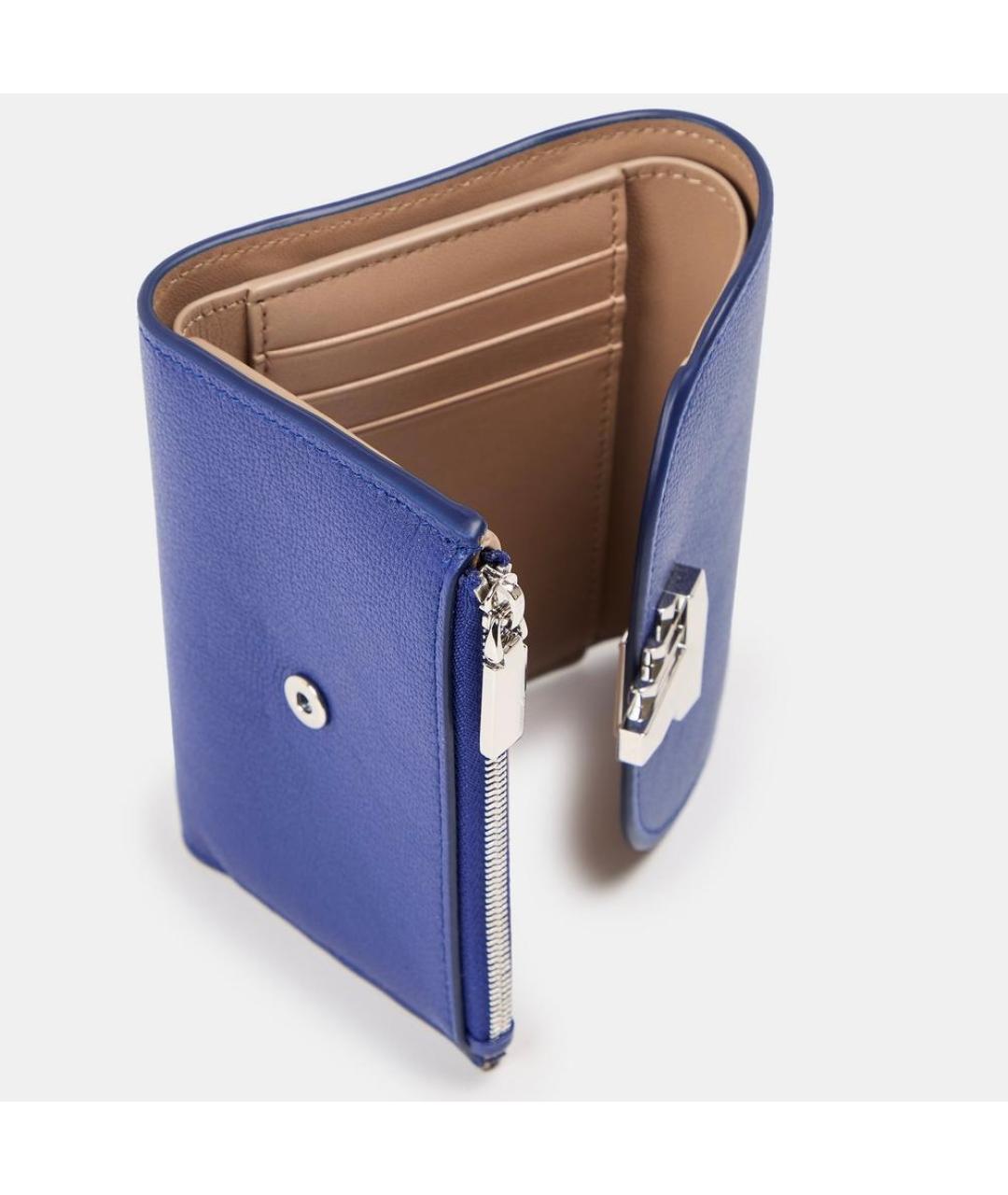 TIFFANY&CO Синий кожаный кошелек, фото 2