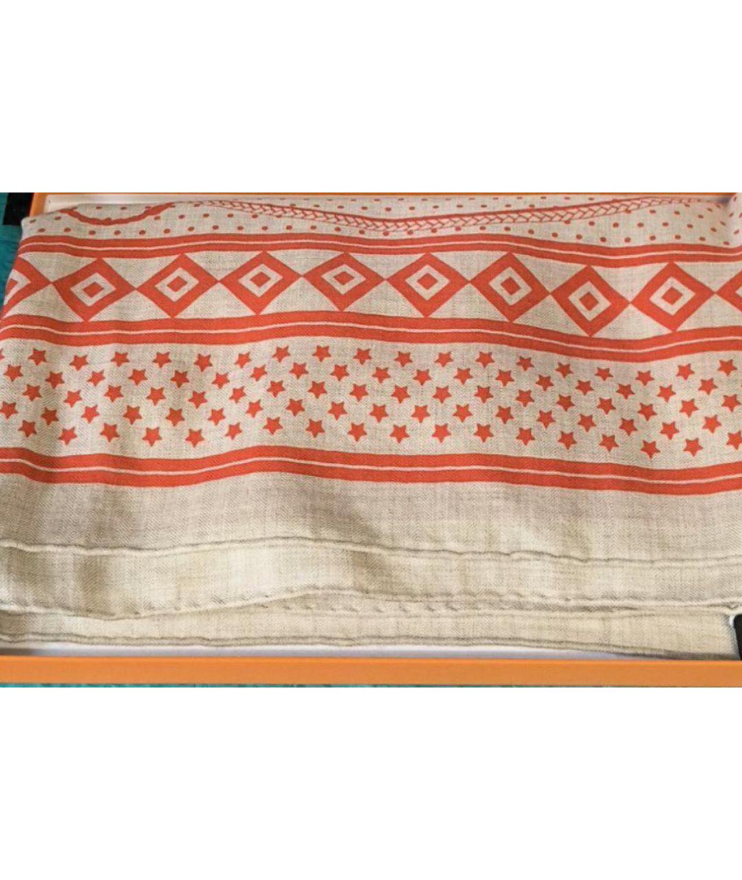 HERMES Мульти кашемировый платок, фото 3