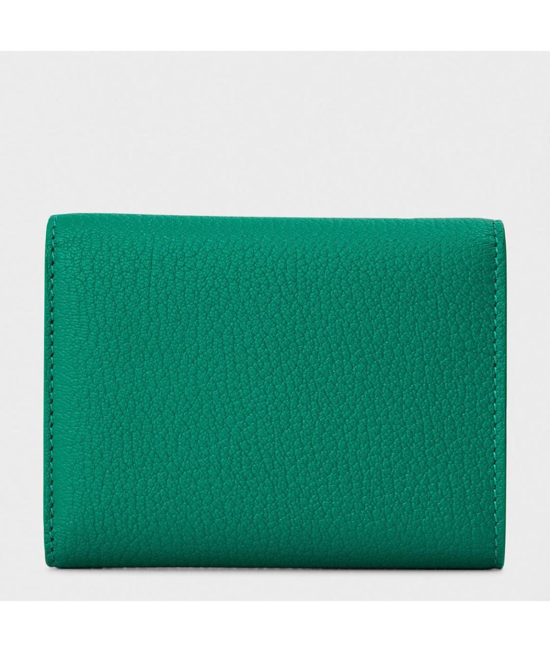 TIFFANY&CO Зеленый кожаный кошелек, фото 3