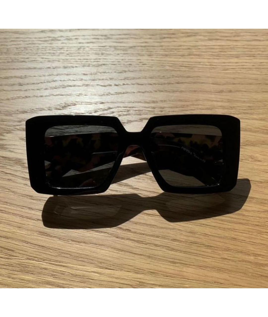 PRADA Коричневые пластиковые солнцезащитные очки, фото 8
