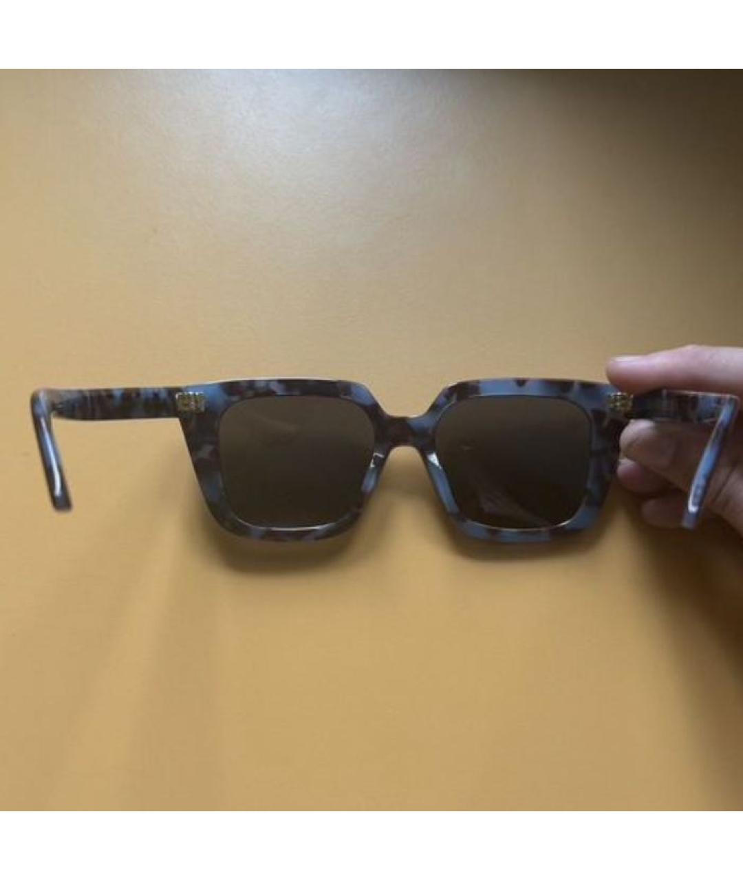 CHRISTIAN DIOR Коричневые пластиковые солнцезащитные очки, фото 3