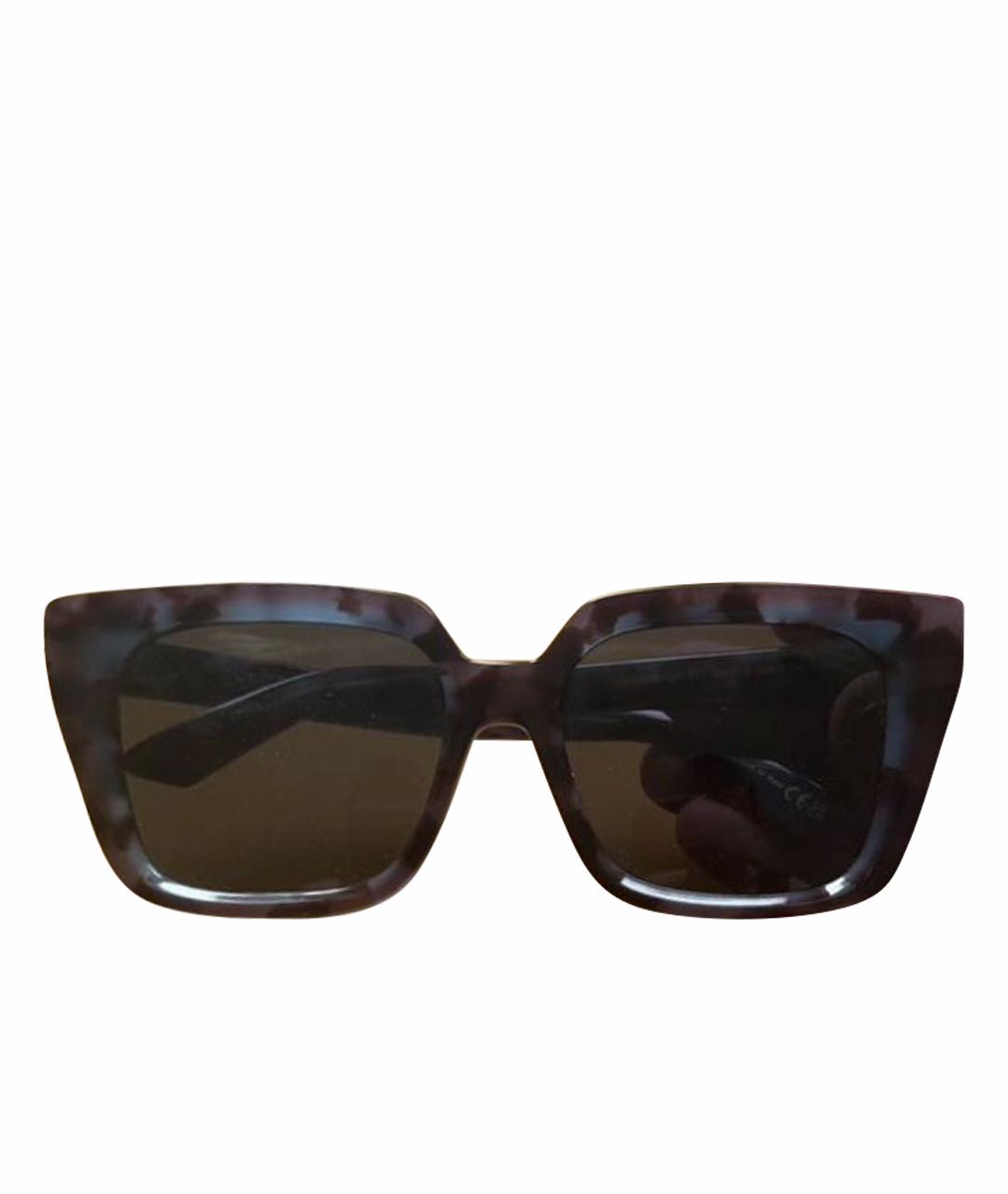 CHRISTIAN DIOR Коричневые пластиковые солнцезащитные очки, фото 1